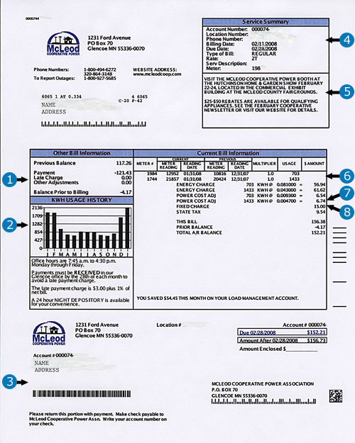 Electricity Bill Sample Electricity Bill Electricity Bill Sample Electricity Bill