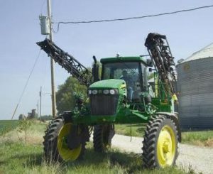 Tractor on farm