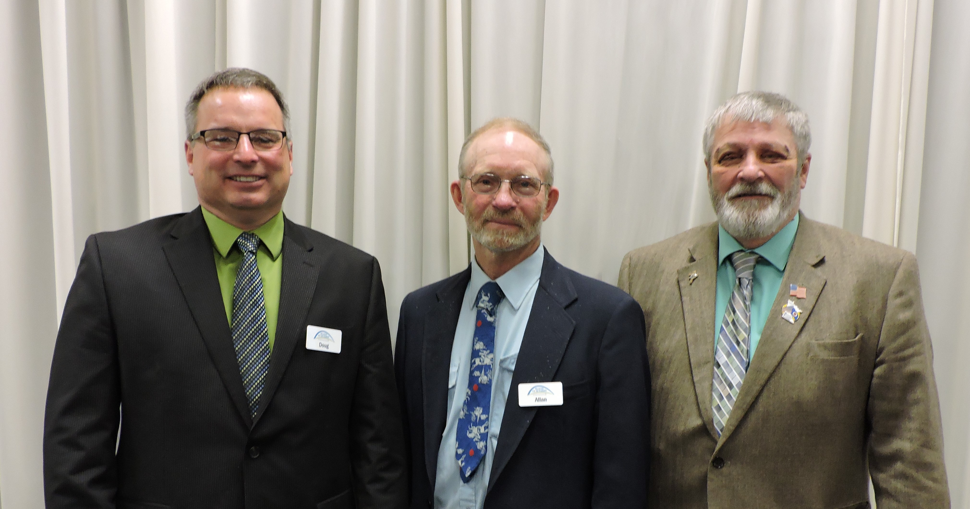 3 people are Newly elected McLeood Cooperative directors 2018